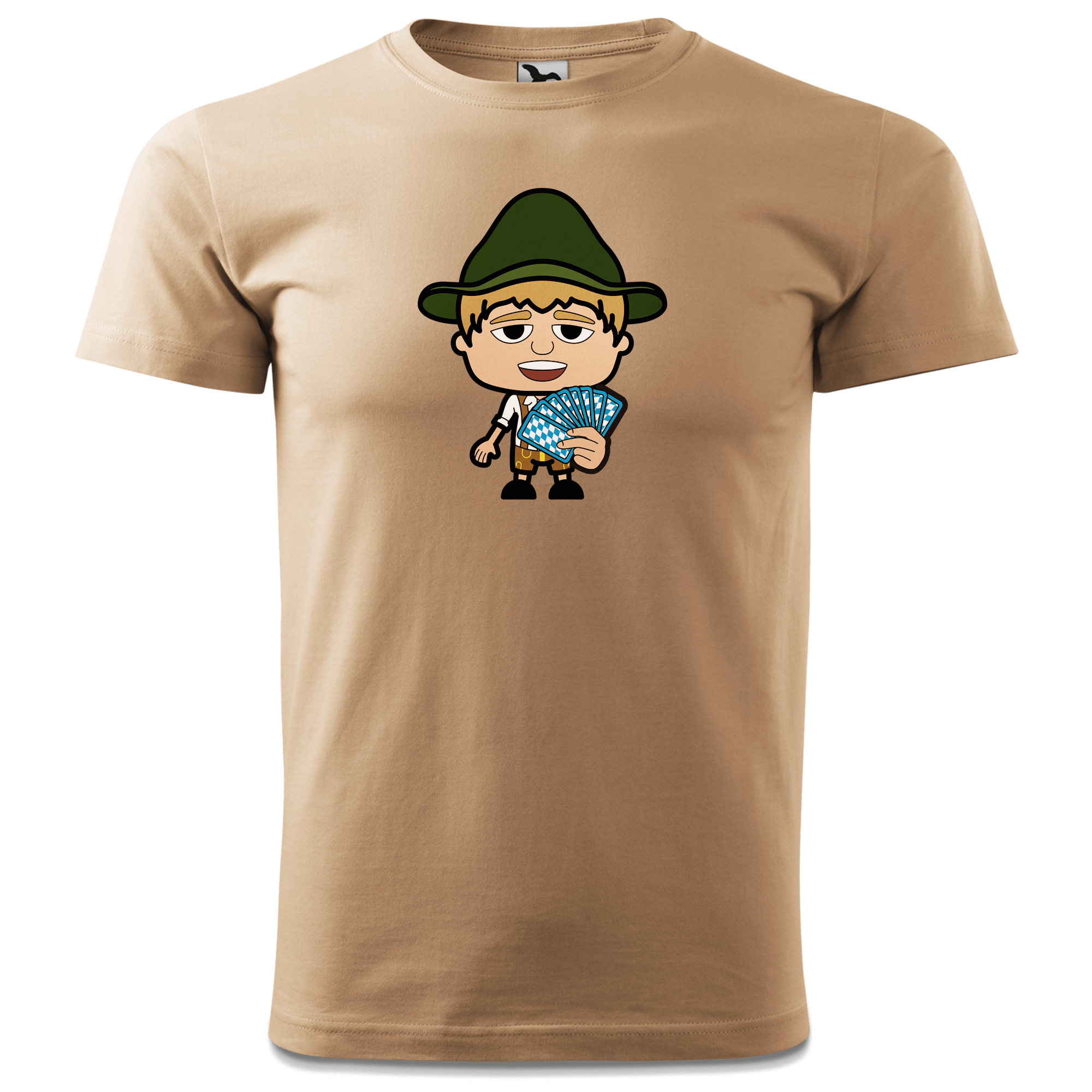 Da Jung Sinzer Schafkopfen T Shirt Herren Sand Hofmuehle Front