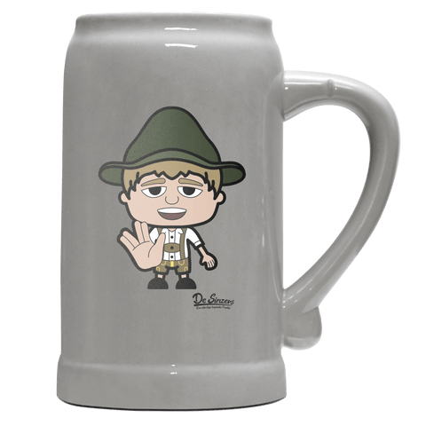 Da Jung Sinzer Star Trek Fingers Bierkrug 1000ml Grau Zugspitze Front