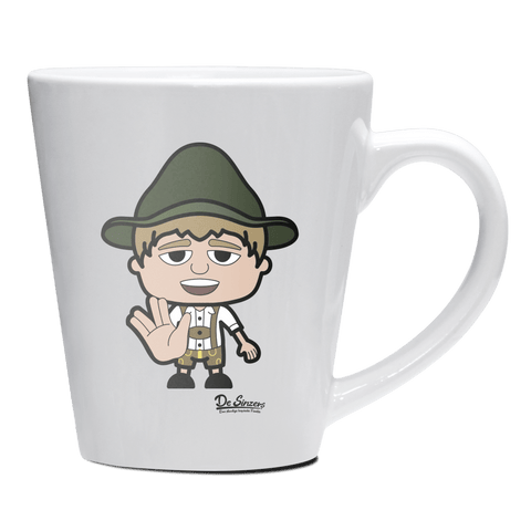 Da Jung Sinzer Star Trek Fingers Keramik Kaffeetasse 200ml Weiss Herzogstand Front