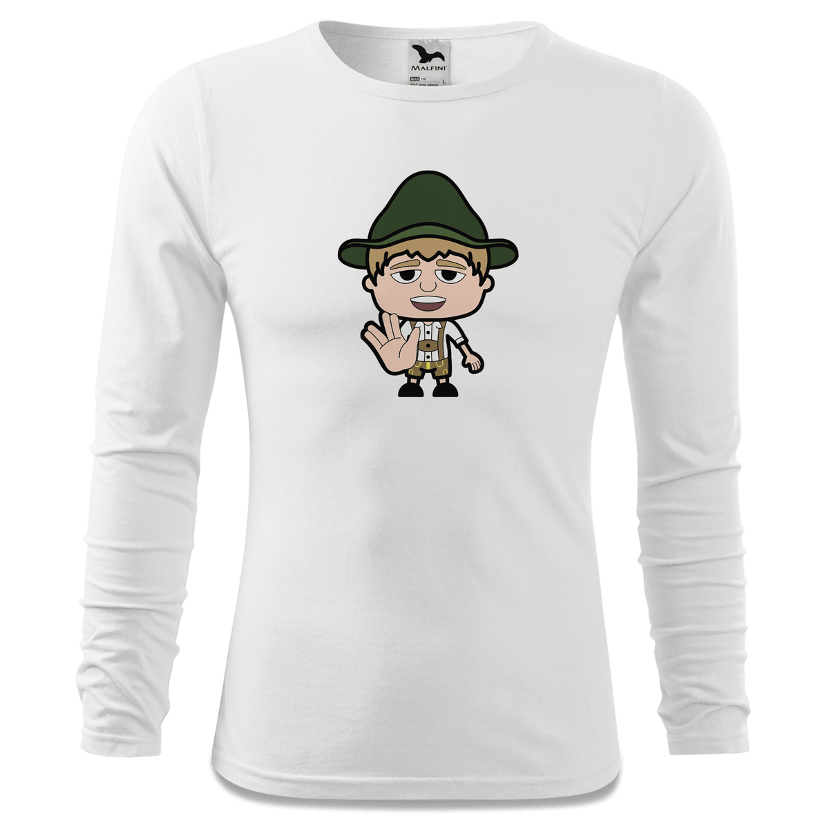 Da Jung Sinzer Star Trek Fingers Longsleeve Fitted Herren Weiss Hoehensteig Front
