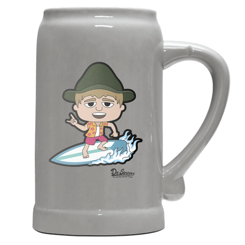 Da Jung Sinzer Summer Edition Bierkrug 1000ml Grau Zugspitze Front