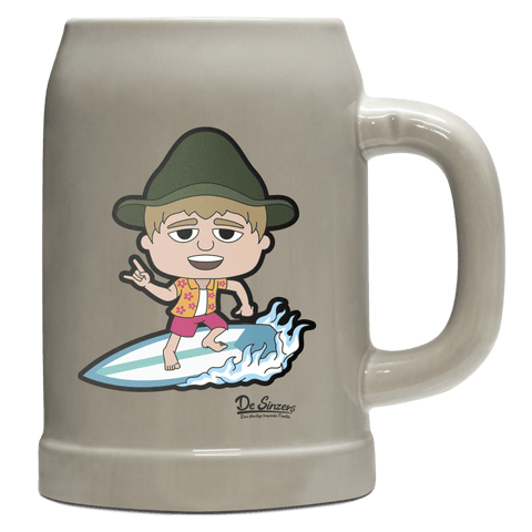 Da Jung Sinzer Summer Edition Bierkrug 500ml Grau Watzmann Front