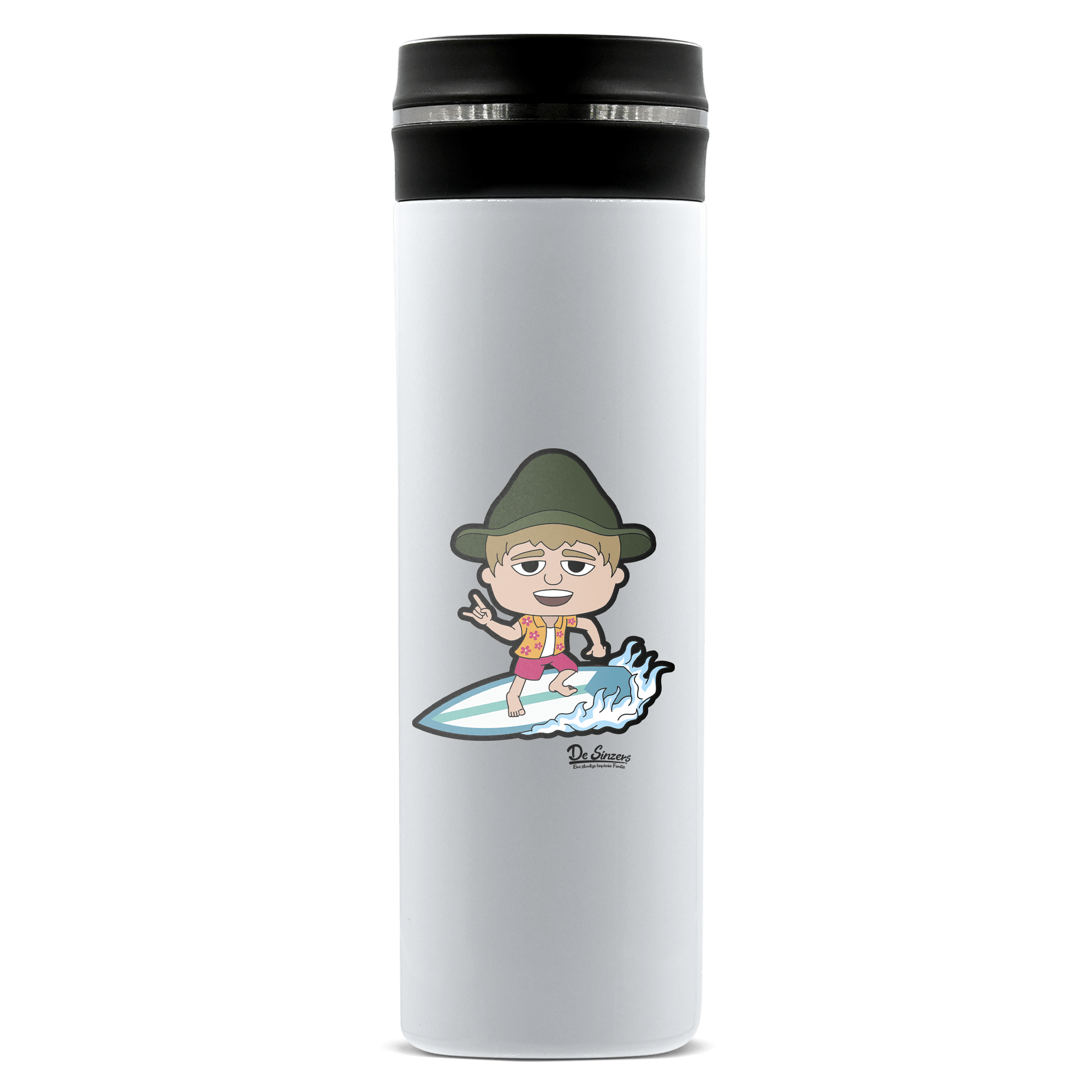 Da Jung Sinzer Summer Edition Edelstahl Thermoflasche 450ml Weiss Geigelstein Front