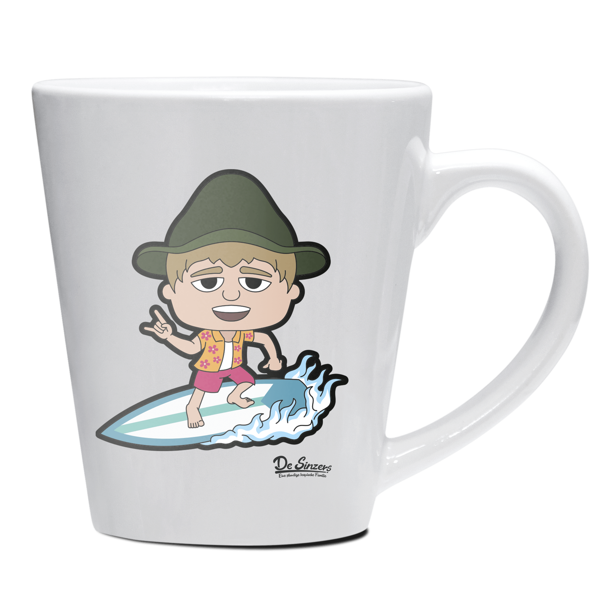 Da Jung Sinzer Summer Edition Keramik Kaffeetasse 200ml Weiss Herzogstand Front