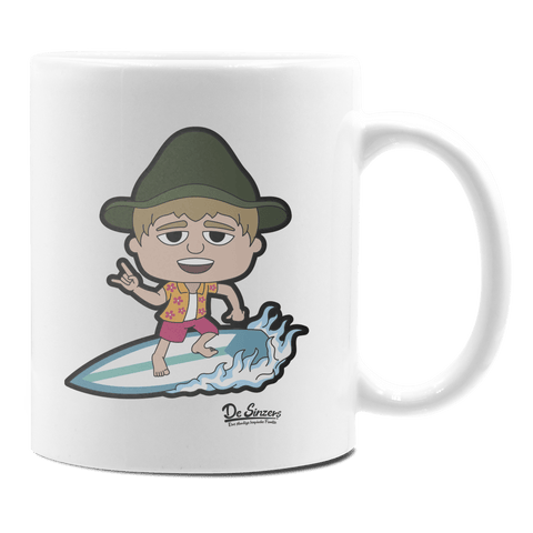Da Jung Sinzer Summer Edition Keramik Kaffeetasse 330ml Weiss Rampoldplatte Front