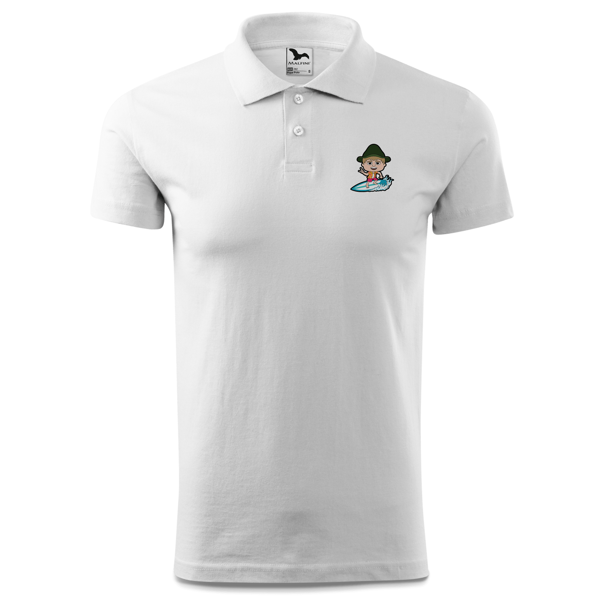 Da Jung Sinzer Summer Edition Polo Shirt Herren Weiss Murnau Front