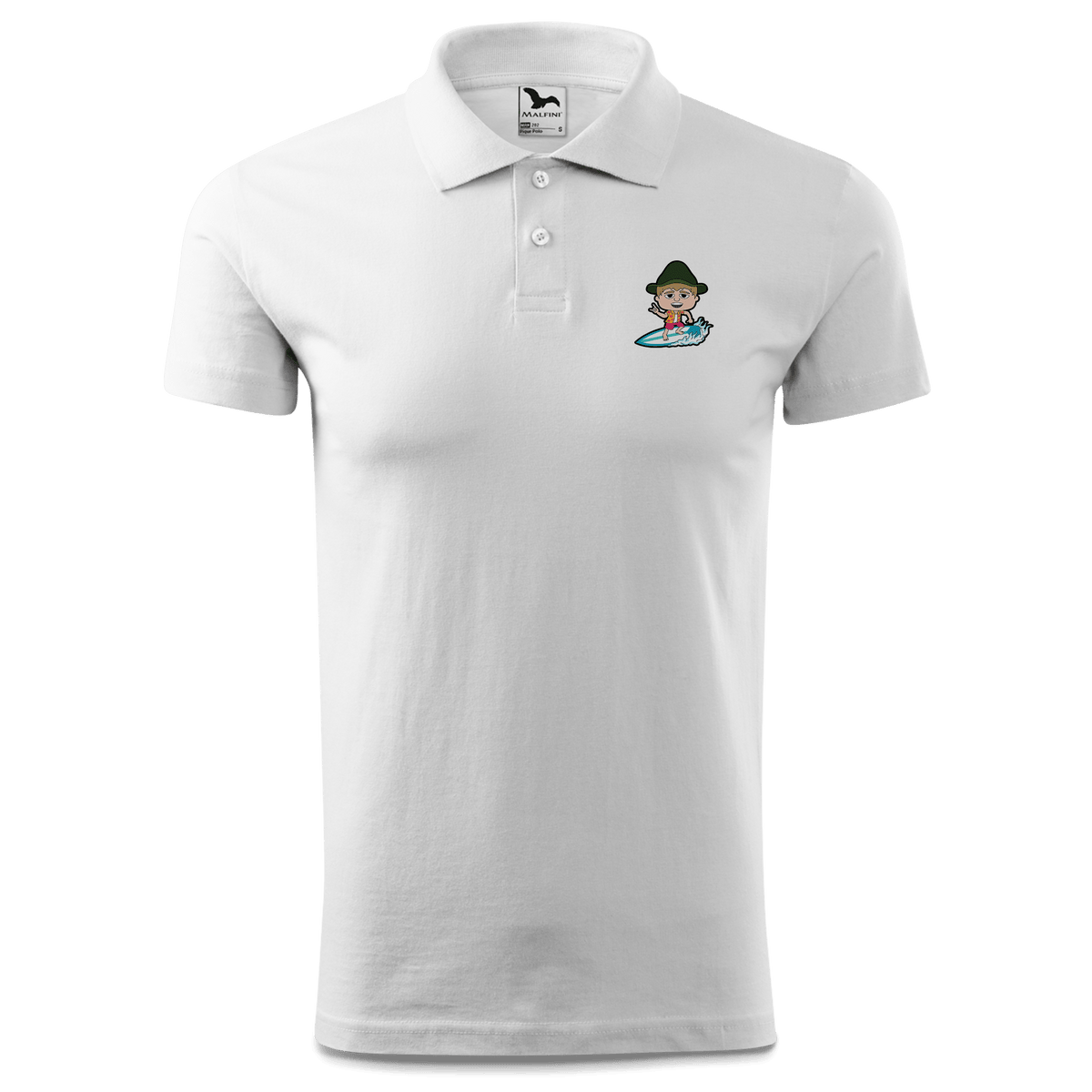 Da Jung Sinzer Summer Edition Polo Shirt Herren Weiss Murnau Front