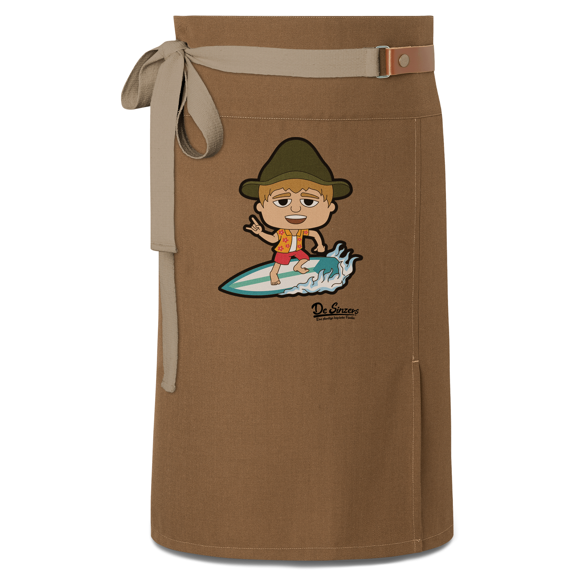 Da Jung Sinzer Summer Edition Schuerze Vorbinder Braun Haidham Front