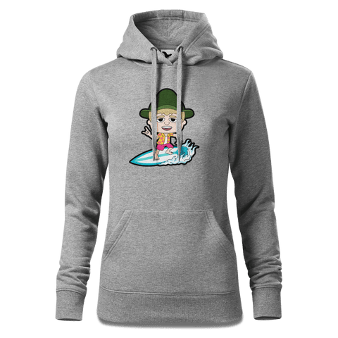 Da Jung Sinzer Summer Edition Sweatshirt Hoody Damen Grau Meliert Kieling Front