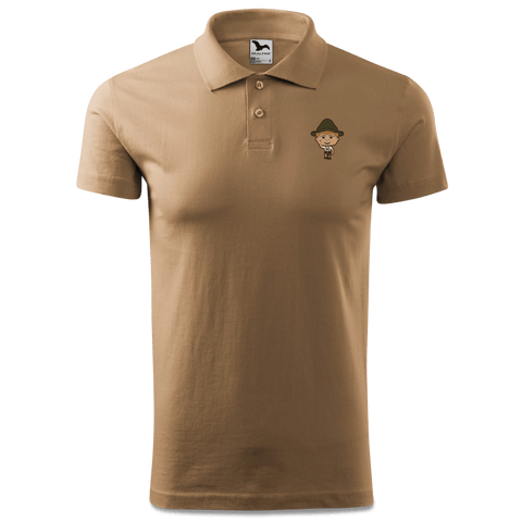 Da Jung Sinzer Trachtenverein Polo Shirt Herren Sand Leonhardspfunzen Front