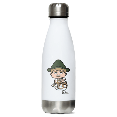 Da Jung Sinzer Winter Edition Edelstahl Thermoflasche 350ml Weiss Silber Kreuzspitze Front