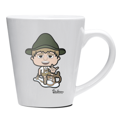 Da Jung Sinzer Winter Edition Keramik Kaffeetasse 200ml Weiss Herzogstand Front