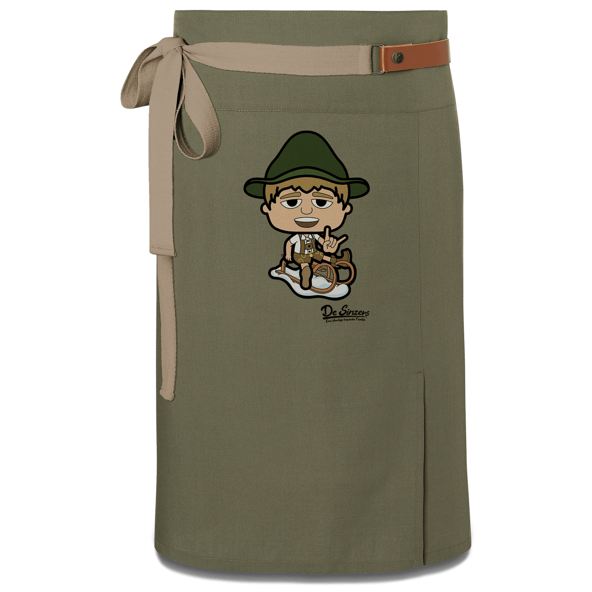 Da Jung Sinzer Winter Edition Schuerze Vorbinder Gruen Langhausen Front 1