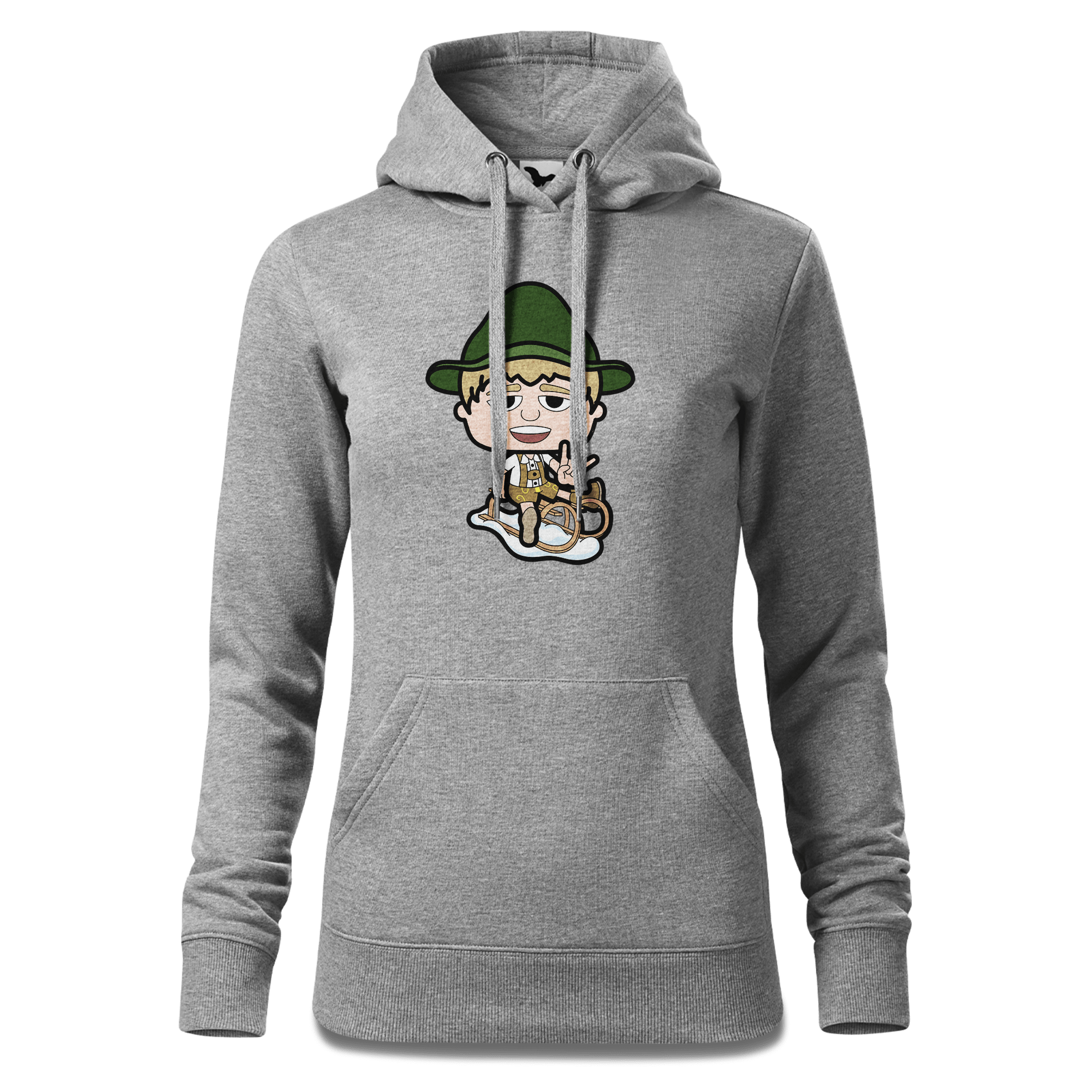Da Jung Sinzer Winter Edition Sweatshirt Hoody Damen Grau Meliert Kieling Front