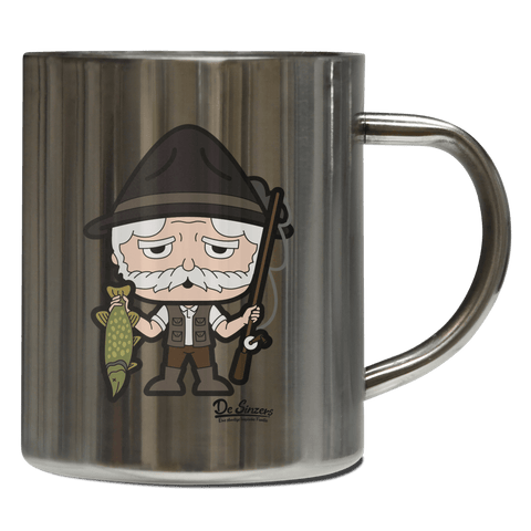 Da Oid Sinzer Angler Edelstahl Kaffeetasse 400ml Grosser Arber Front