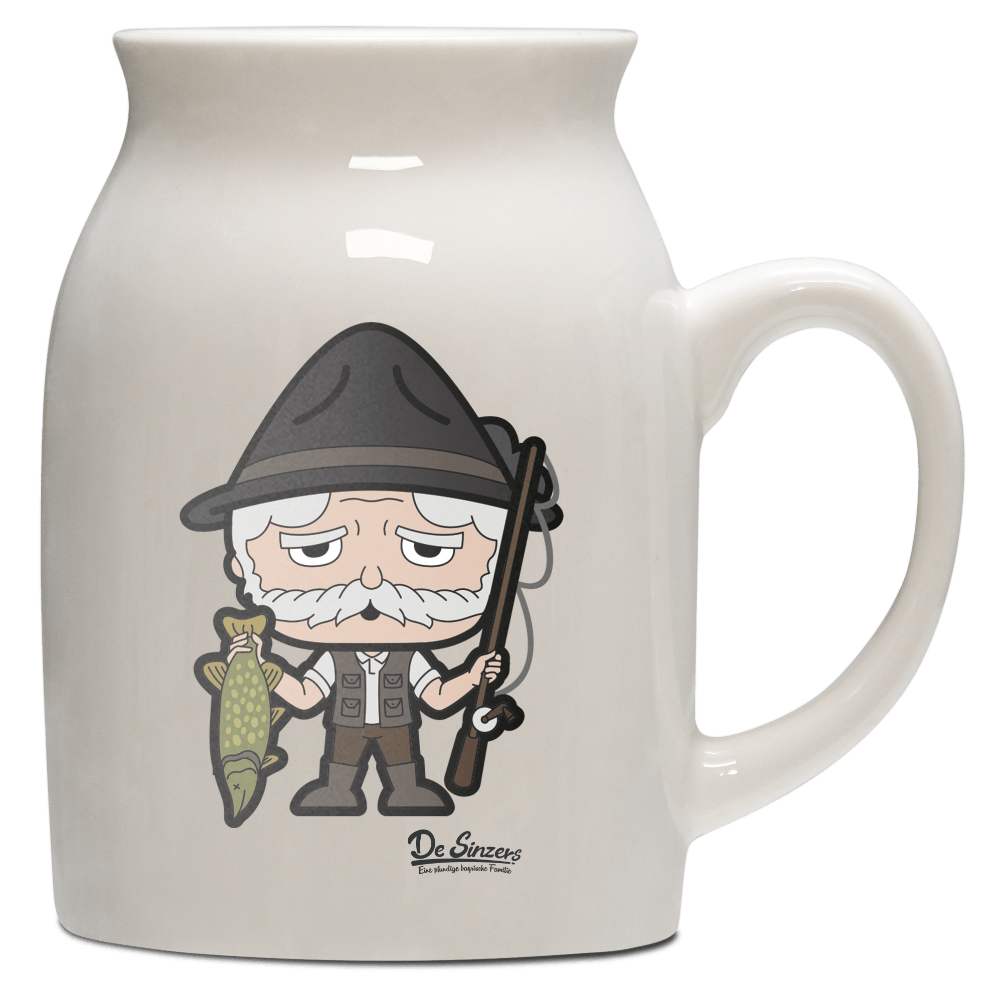Da Oid Sinzer Angler Milchkaennchen 320ml Altweiss Benediktenwand Front