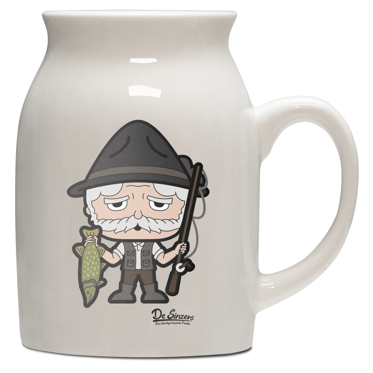 Da Oid Sinzer Angler Milchkaennchen 320ml Altweiss Benediktenwand Front