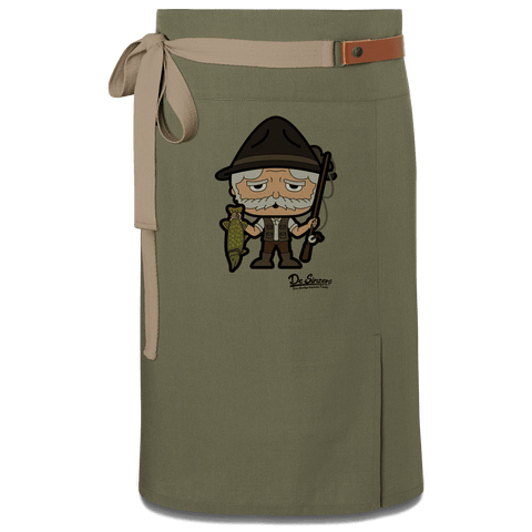 Da Oid Sinzer Angler Schuerze Vorbinder Gruen Langhausen Front