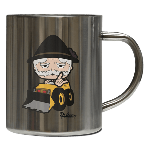 Da Oid Sinzer Baggerfahrer Edelstahl Kaffeetasse 400ml Grosser Arber Front