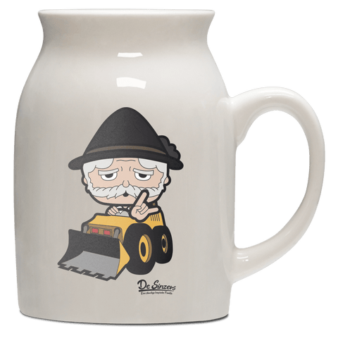Da Oid Sinzer Baggerfahrer Milchkaennchen 320ml Altweiss Benediktenwand Front