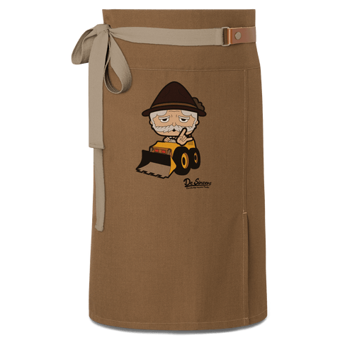 Da Oid Sinzer Baggerfahrer Schuerze Vorbinder Braun Haidham Front