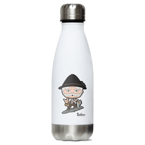 Da Oid Sinzer Bergsteiger Edelstahl Thermoflasche 350ml Weiss Silber Kreuzspitze Front