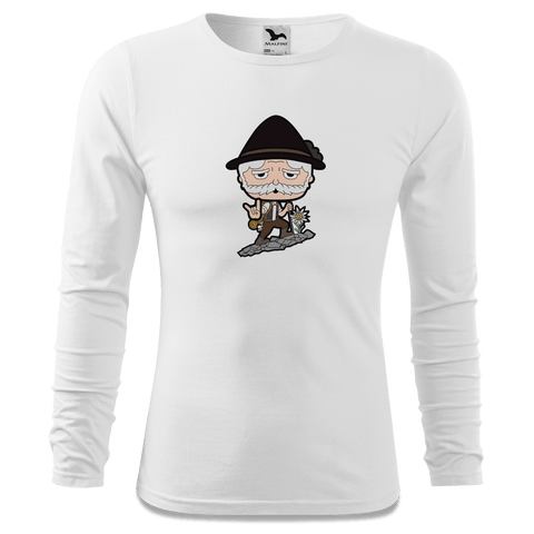 Da Oid Sinzer Bergsteiger Longsleeve Fitted Herren Weiss Hoehensteig Front