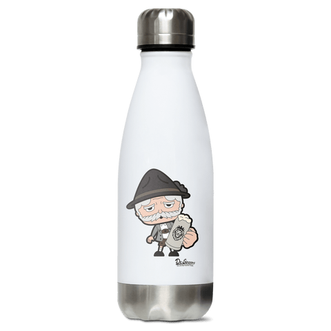 Da Oid Sinzer Bier Edelstahl Thermoflasche 350ml Weiss Silber Kreuzspitze Front