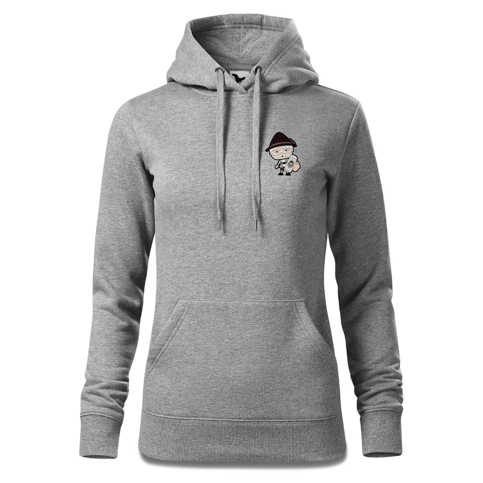 Da Oid Sinzer Bier Sweatshirt Hoody Damen Grau Meliert Kleinholzen Front