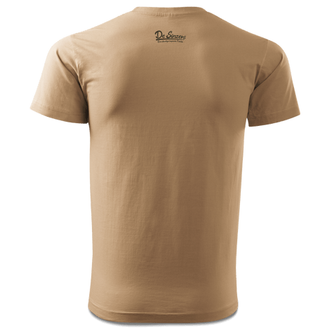 Da Oid Sinzer Bier T Shirt Herren Sand Innleiten Back