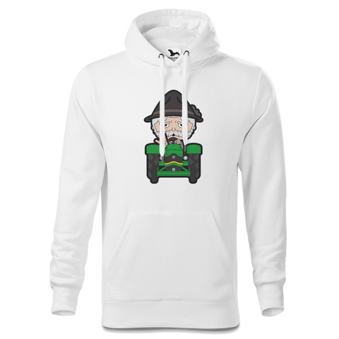 Da Oid Sinzer Bulldog Sweatshirt Hoody Herren Weiss Reikering Front