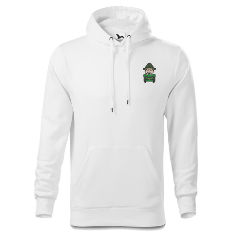 Da Oid Sinzer Bulldog Sweatshirt Hoody Herren Weiss Simssee Front