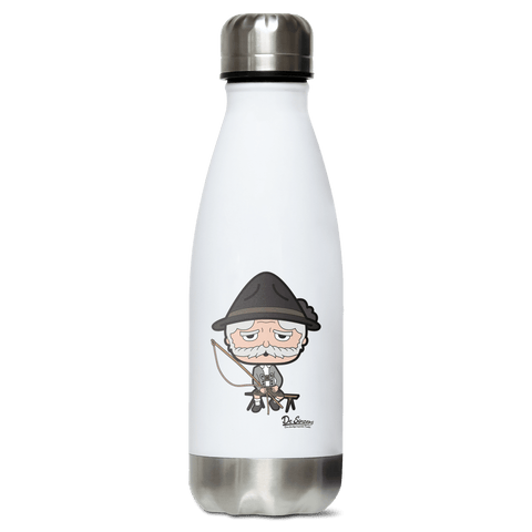 Da Oid Sinzer Goasslschnoizer Edelstahl Thermoflasche 350ml Weiss Silber Kreuzspitze Front