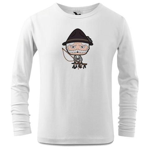 Da Oid Sinzer Goasslschnoizer Longsleeve Kinder Weiss Westerndorf Front