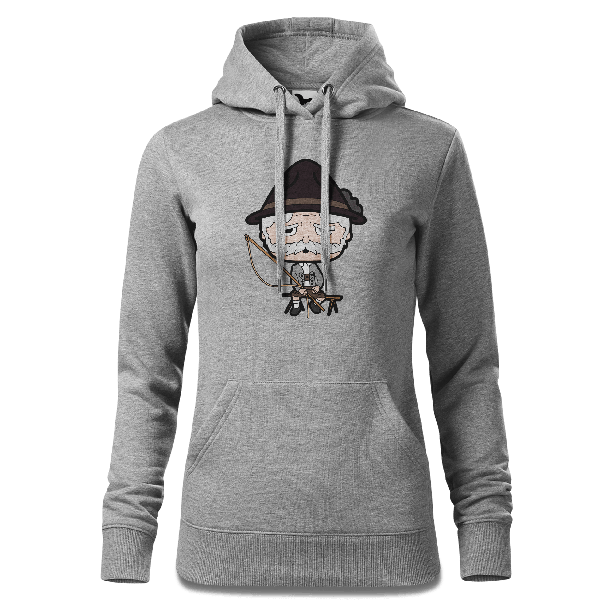 Da Oid Sinzer Goasslschnoizer Sweatshirt Hoody Damen Grau Meliert Kieling Front