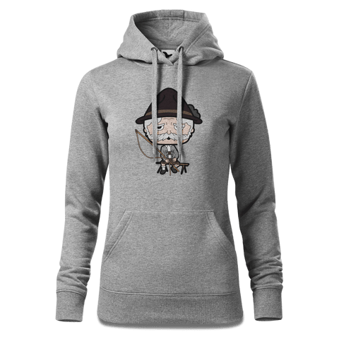 Da Oid Sinzer Goasslschnoizer Sweatshirt Hoody Damen Grau Meliert Kieling Front
