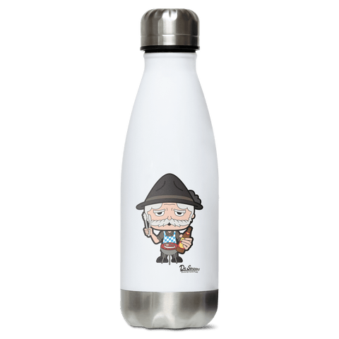 Da Oid Sinzer Griller Edelstahl Thermoflasche 350ml Weiss Silber Kreuzspitze Front