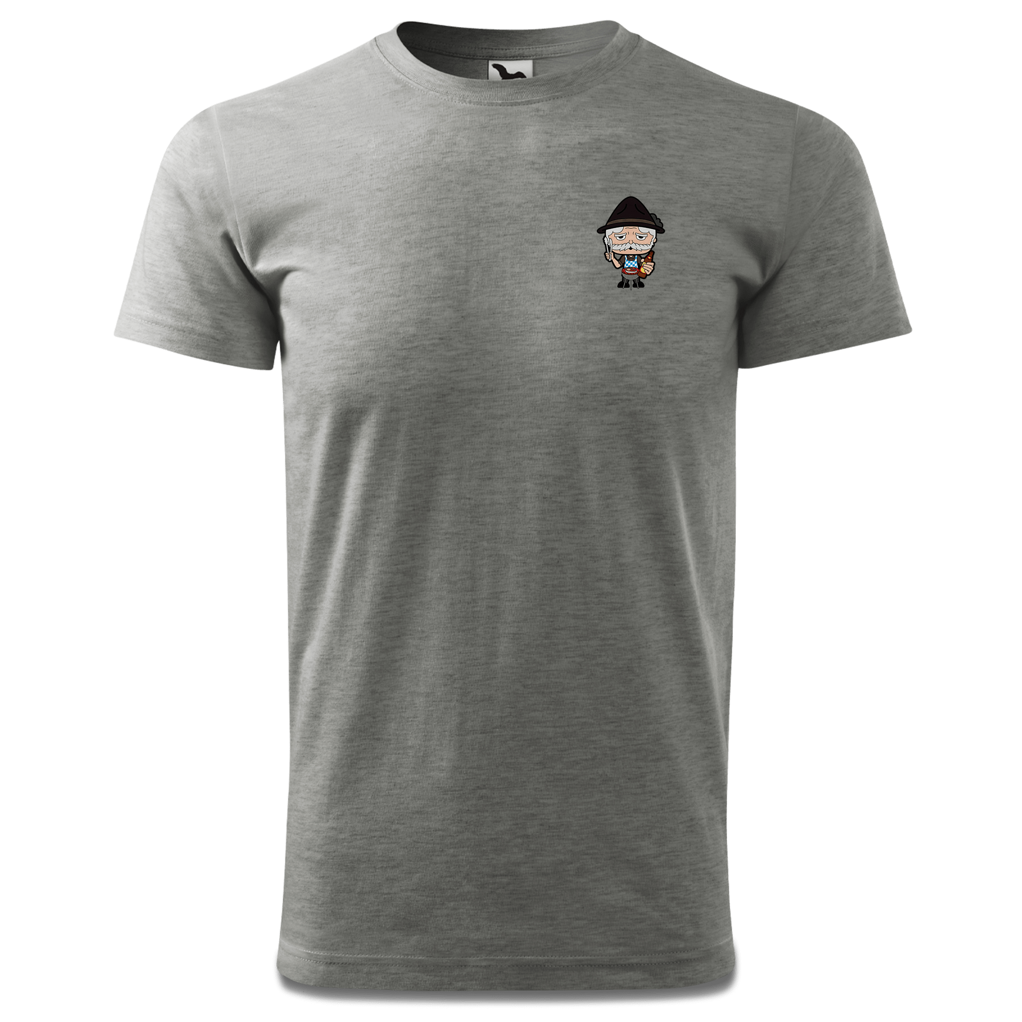 Da Oid Sinzer Griller T Shirt Herren Grau Meliert Hofleiten Front