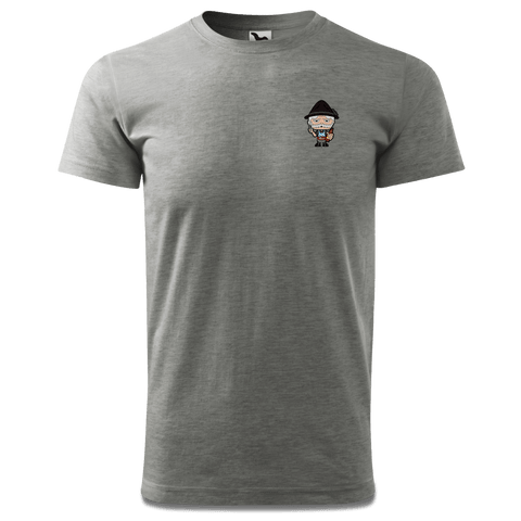 Da Oid Sinzer Griller T Shirt Herren Grau Meliert Hofleiten Front
