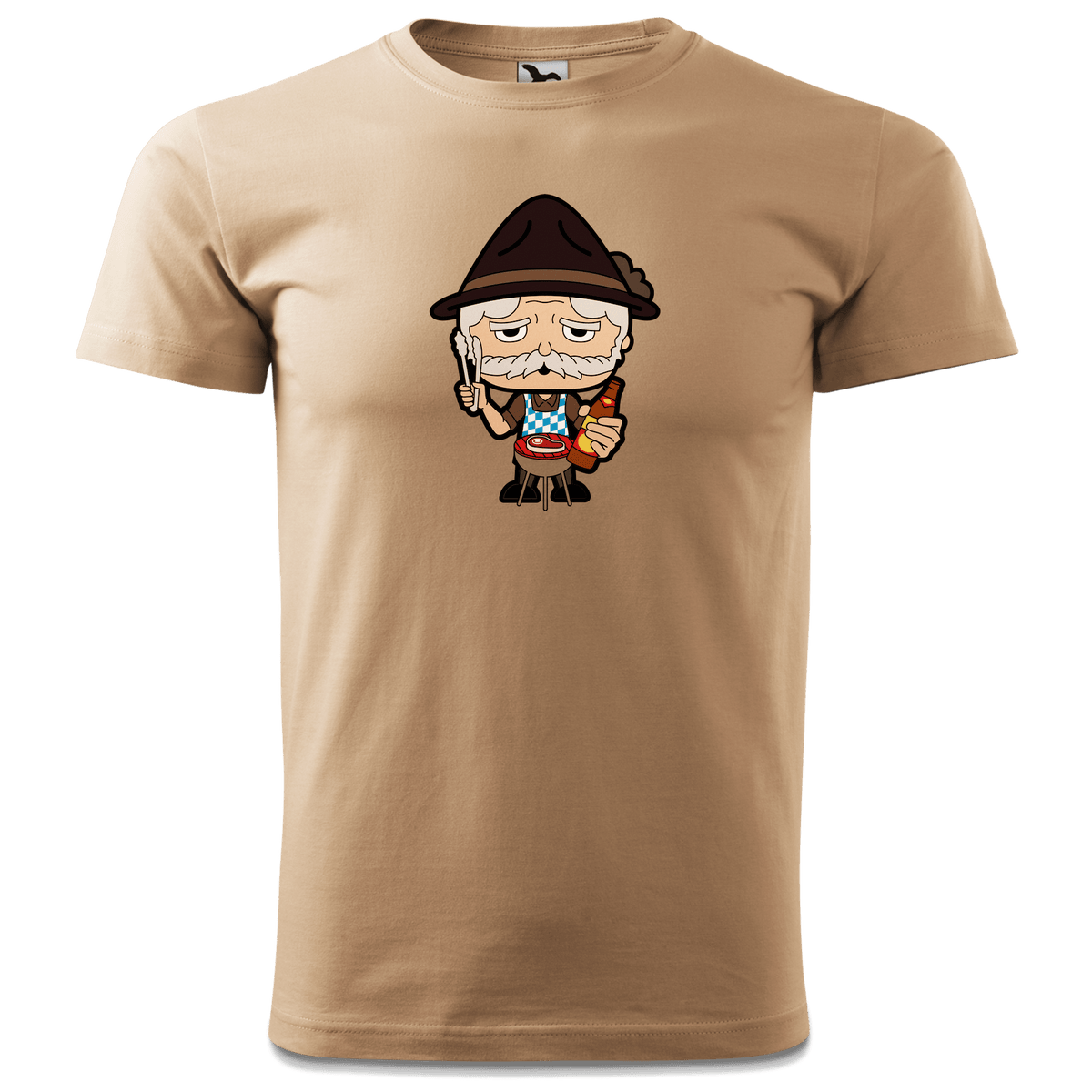 Da Oid Sinzer Griller T Shirt Herren Sand Hofmuehle Front