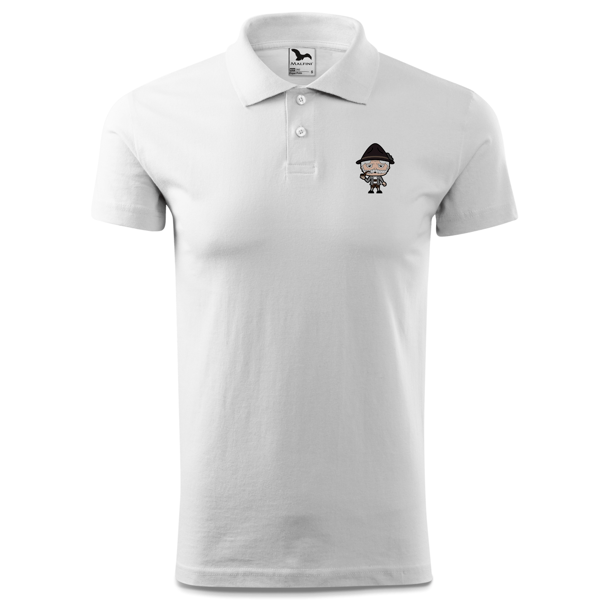 Da Oid Sinzer Grundfiguren Polo Shirt Herren Weiss Murnau Front 1