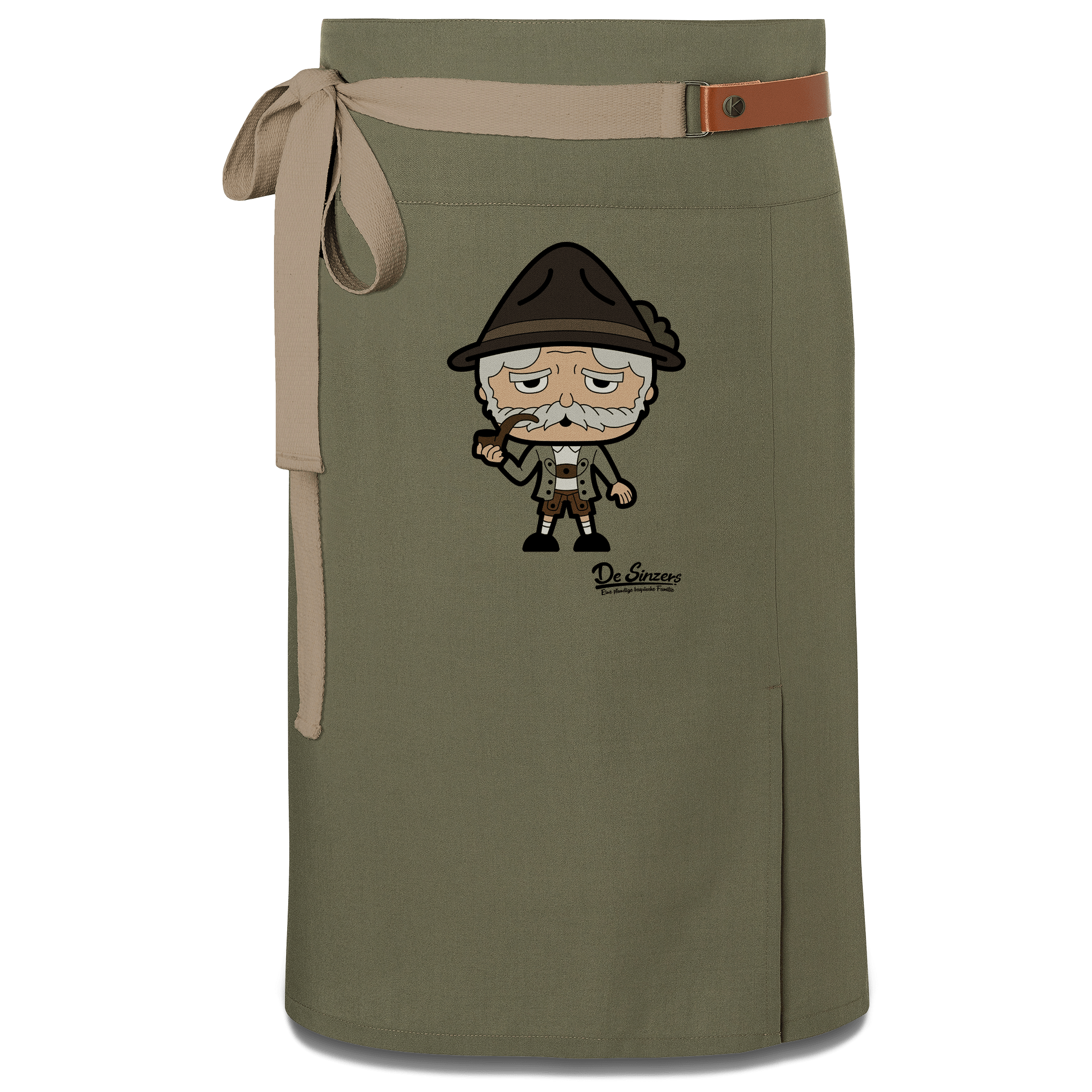 Da Oid Sinzer Grundfiguren Schuerze Vorbinder Gruen Langhausen Front