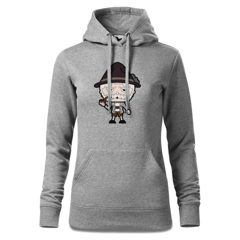 Da Oid Sinzer Grundfiguren Sweatshirt Hoody Damen Grau Meliert Kieling Front