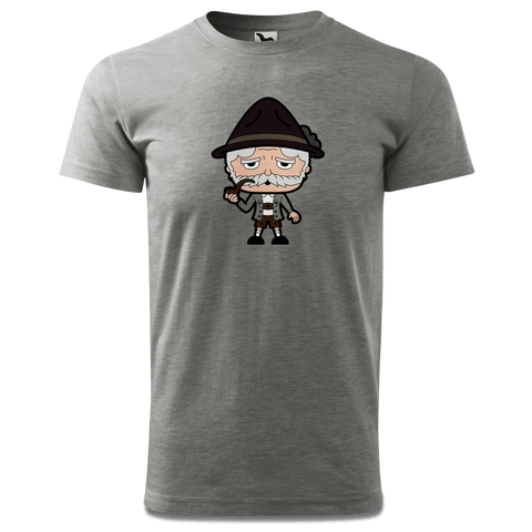 Da Oid Sinzer Grundfiguren T Shirt Herren Grau Meliert Hofau Front