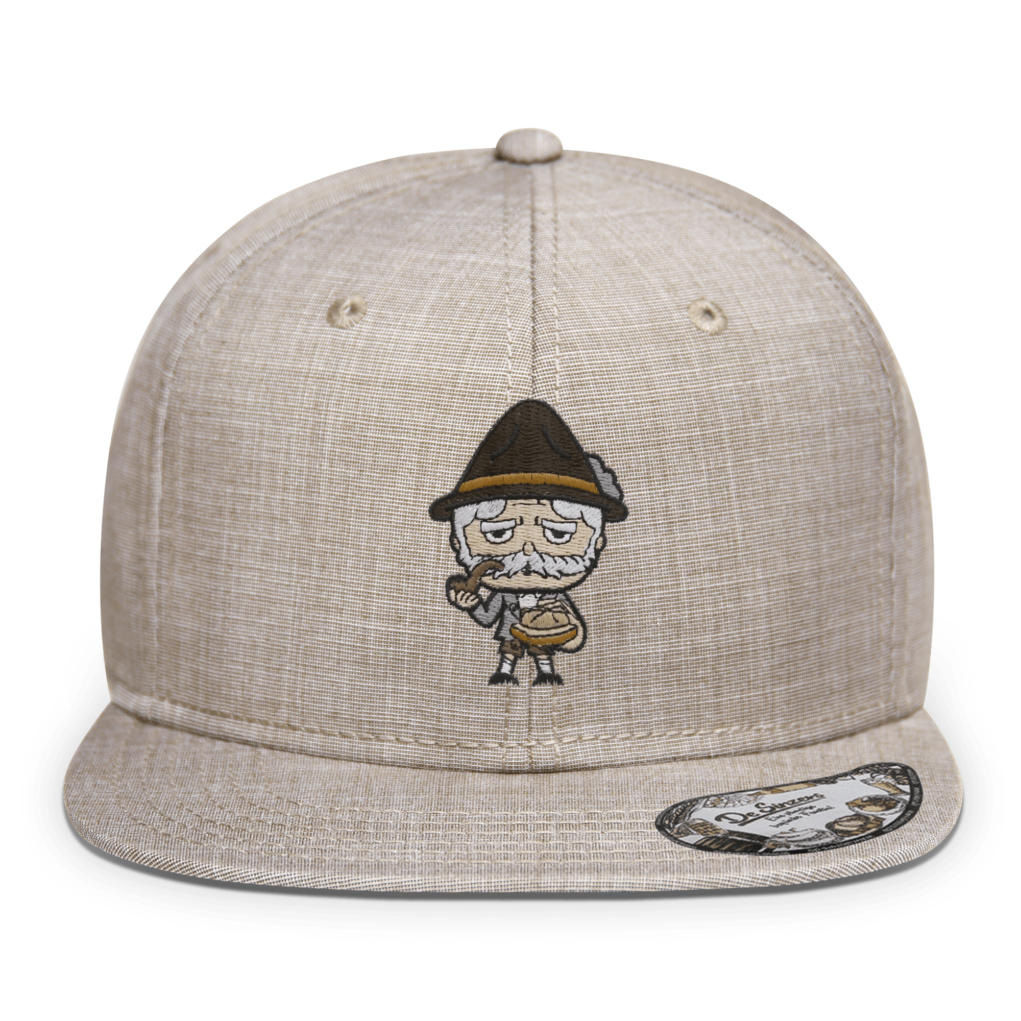 Da Oid Sinzer Leberkassemmel Cap Erwachsene Beige Meliert Eitzing Front