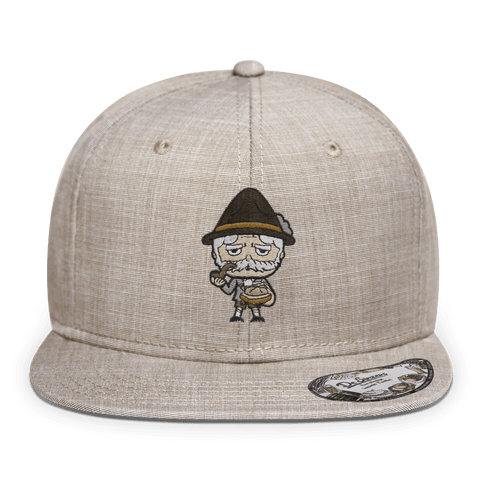 Da Oid Sinzer Leberkassemmel Cap Erwachsene Beige Meliert Eitzing Front