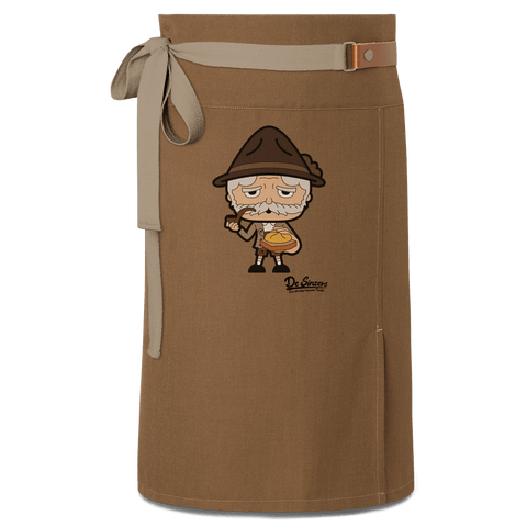 Da Oid Sinzer Leberkassemmel Schuerze Vorbinder Braun Haidham Front