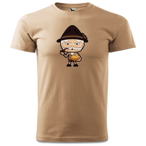 Da Oid Sinzer Leberkassemmel T Shirt Herren Sand Hofmuehle Front