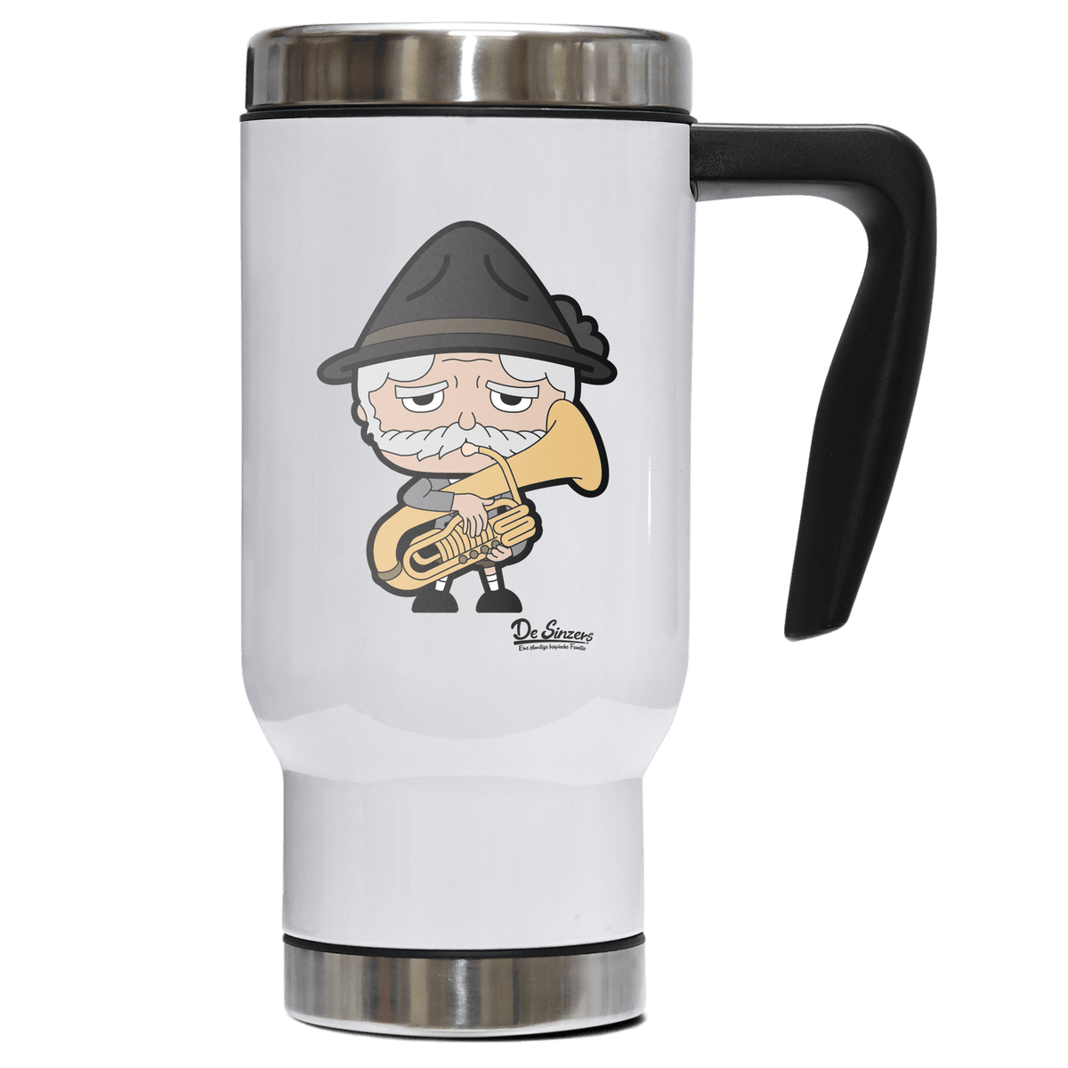 Da Oid Sinzer Musikinstrumente Edelstahl Thermobecher To Go 500ml Weiss Kindlwand Front