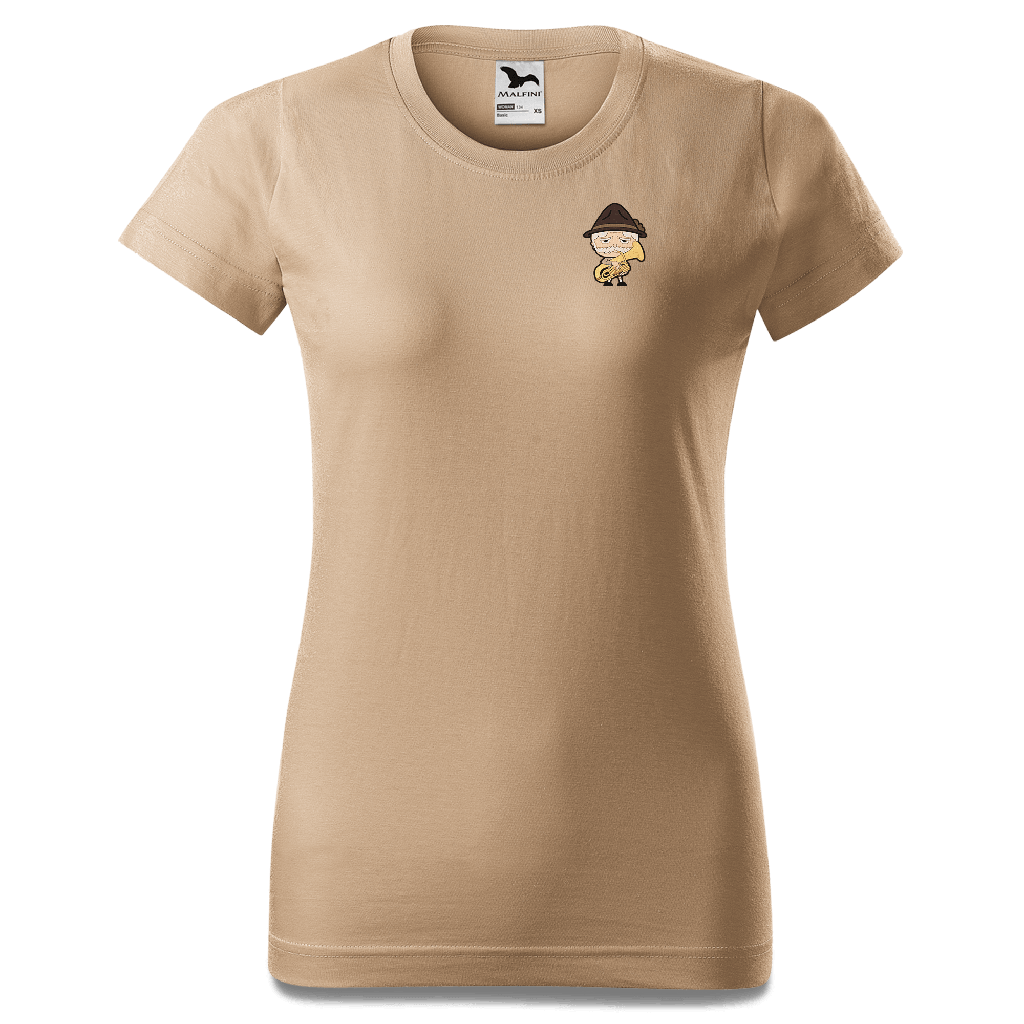 Da Oid Sinzer Musikinstrumente T Shirt Damen Sand Fussen Front